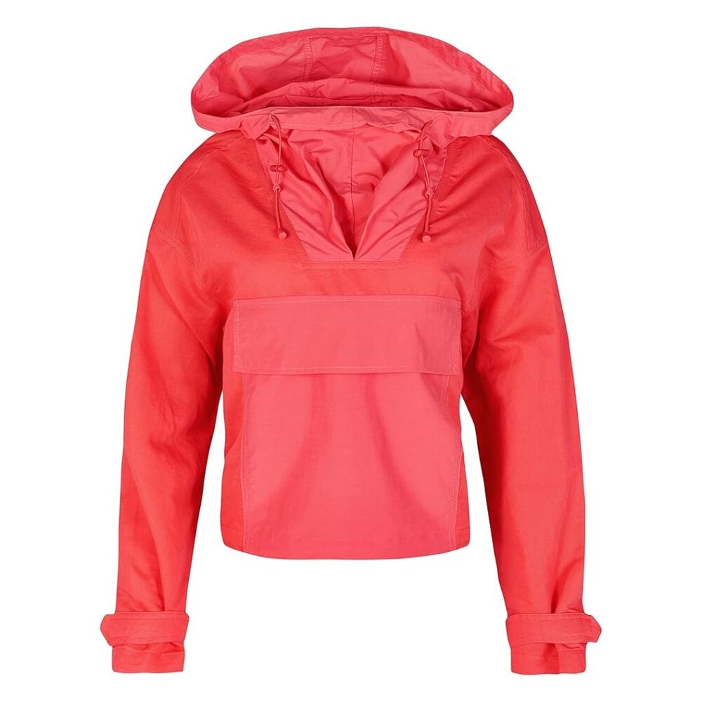 💖 Sweaty Betty Red Nomad Hooded Linen Blend Pullover